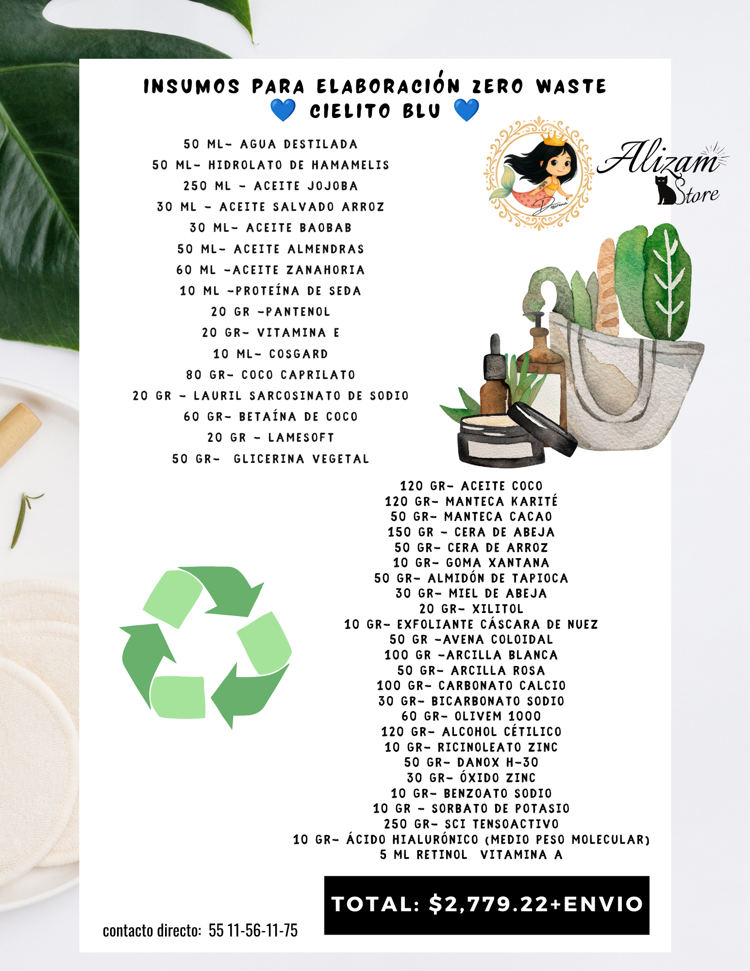 ☁️ Cielito Blu☁️ CURSOS - ZERO WASTE