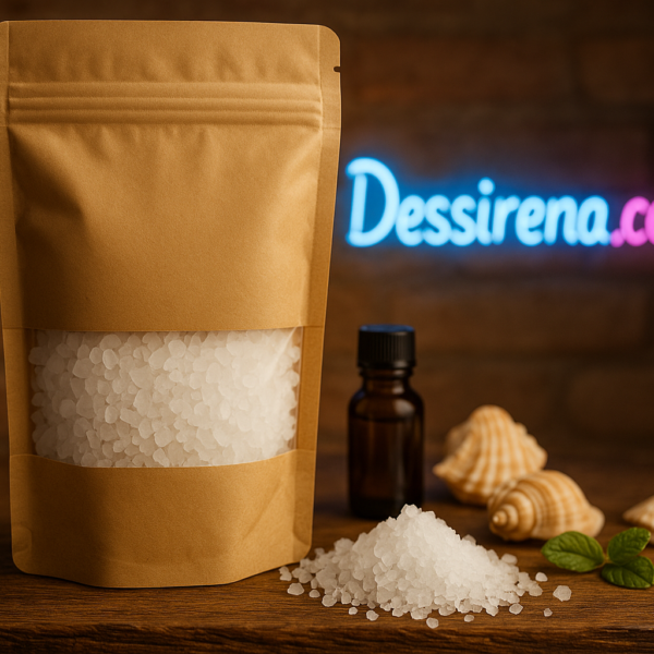 Sal de Mar Pura – Para Sales de Baño y Exfoliantes DIY – Exfoliante y Relajante