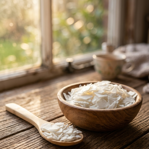 Cera de Soja Natural – Para Cosmética Sólida y Bálsamos Labiales DIY – Fácil de Fundir